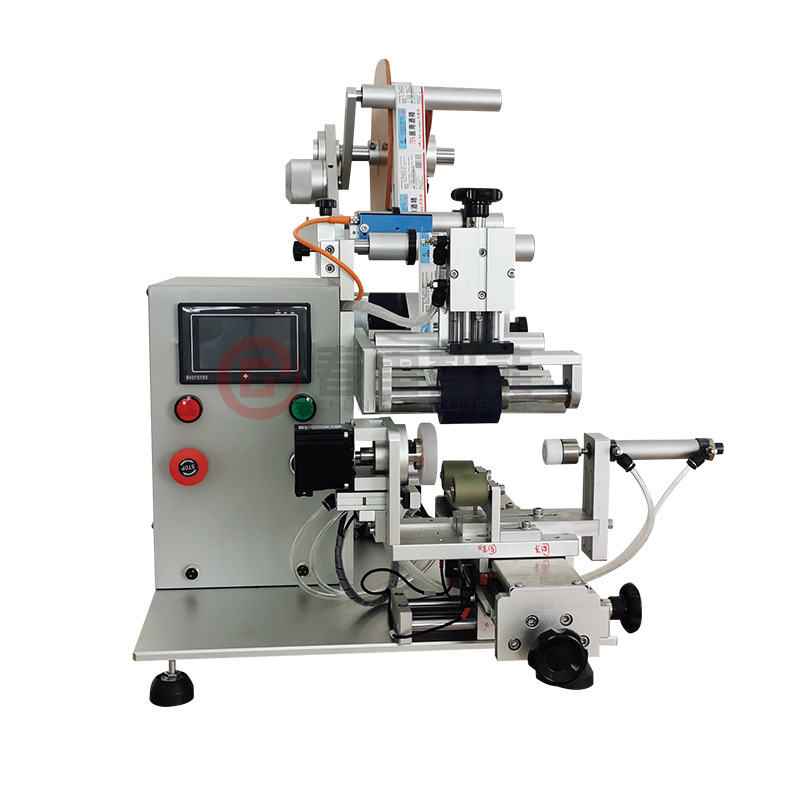 semi-automatic rotating နှင့် flat labeling machine